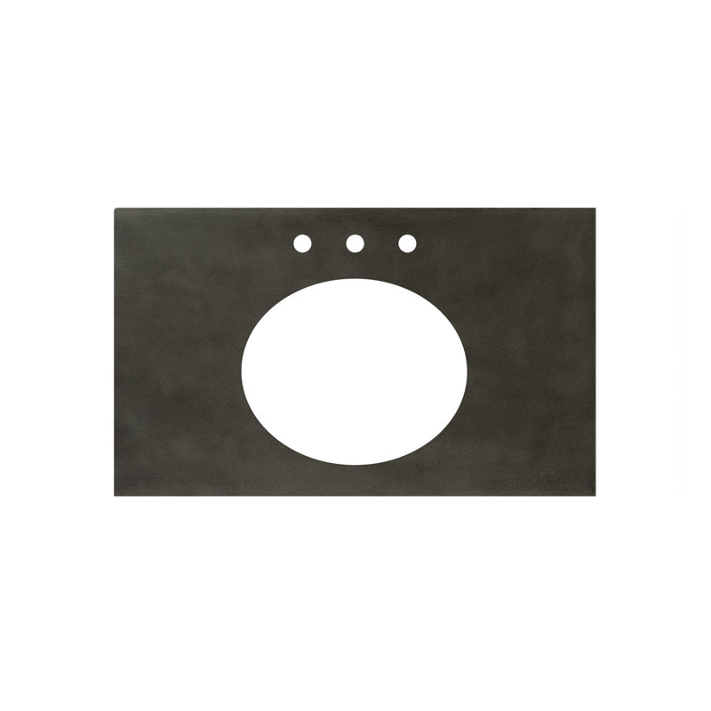 Plateau de meuble-lavabo simple 36,5 po, Ardoise
