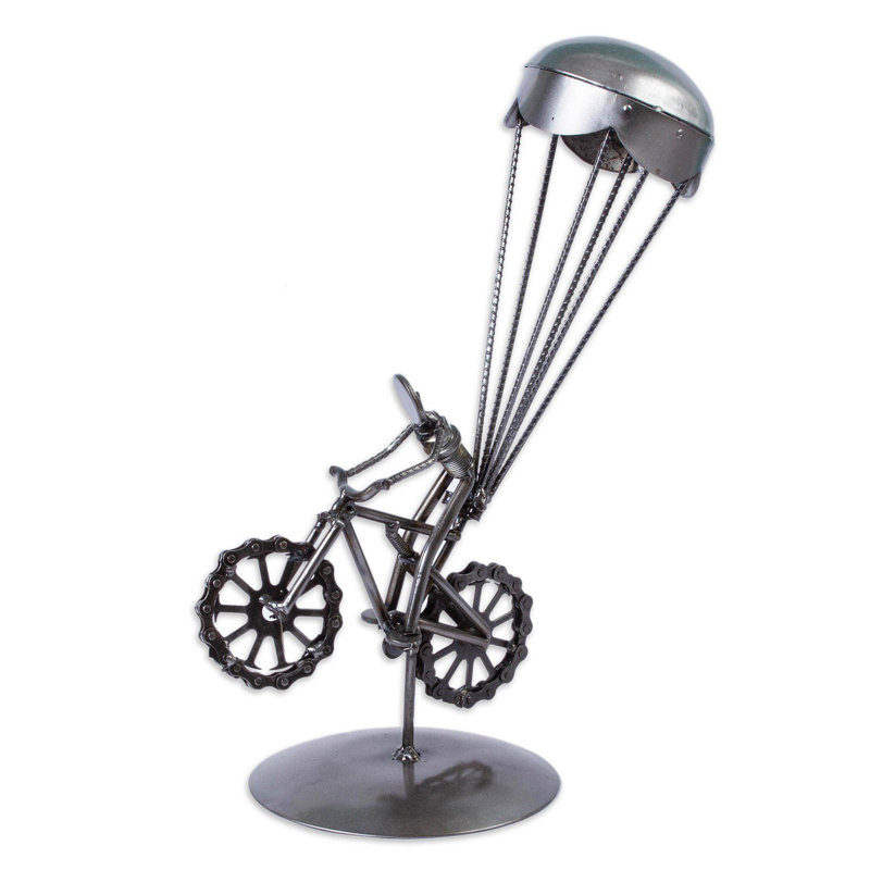 Sculpture de la partie auto-cycle en métal à vélo en métal Hodgson