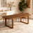 Solid Wood Executive Desk, Rustic Farmhouse Dining Table, Writing & Computer Table for Home Office or Study Room