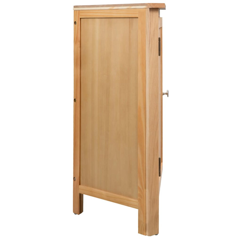 Armoire de salon en bois massif et chêne massif, Brun
