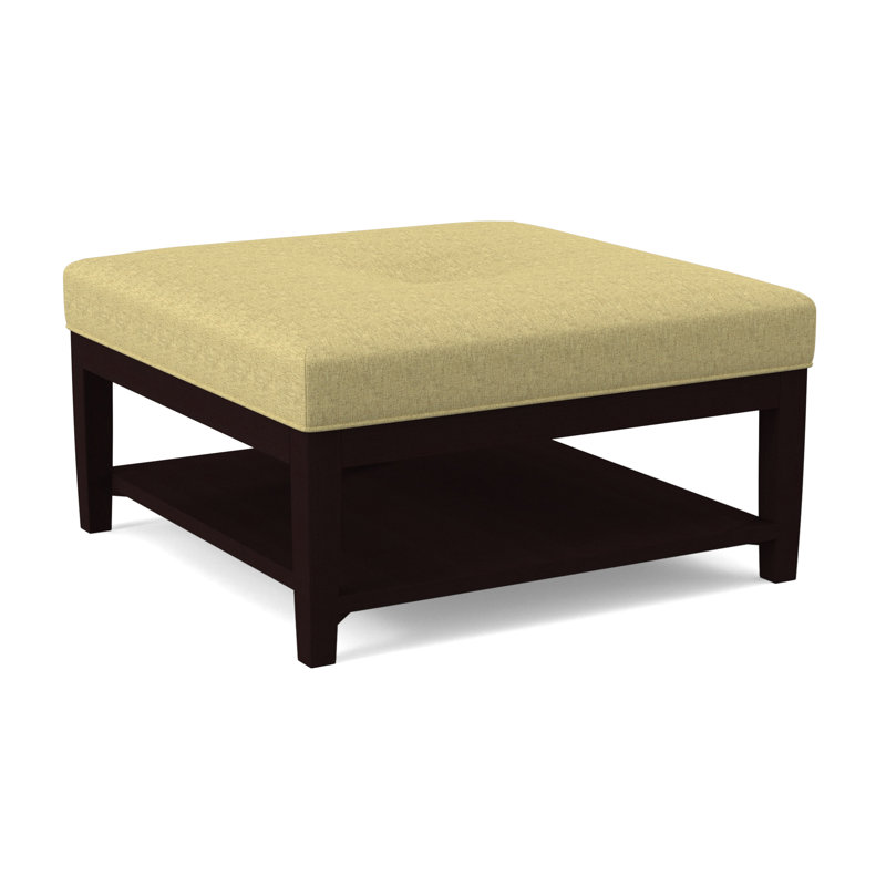Repose-pieds Hammond avec rangement, Rayures bleu cobalt; 0204-64, Finition java