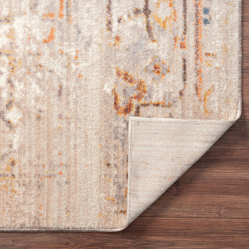 Mager Area Rug in Ivory/Beige, Runner 2'6" x 10'