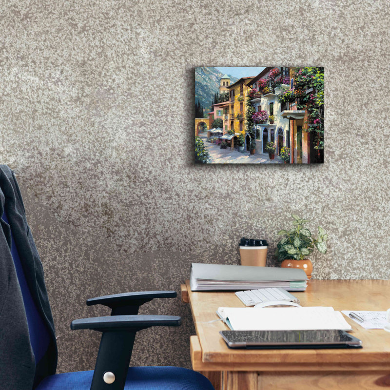 «Village Hideaway» par Howard Behrens - impression sur toile tendue, H 12 po x l 16 po x P 0,75 po