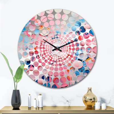 Horloge murale Oloto - Collages abstraits