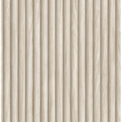 Fluted Wood Effect Wallpaper