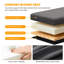 Enceinte de litière pour chat, meuble de litière caché avec couvercle rabattable et banc de rangement