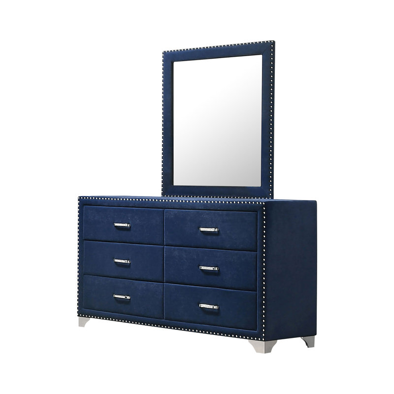 Commode 60,40 "Modern Classics avec miroir, bleu pacifique, Bleu