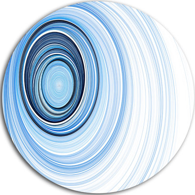 « blue radio ondulations », impression sur métal