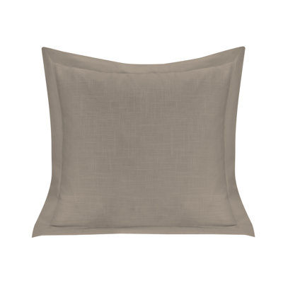 Luna Washed Linen Romantic Shabby Elegance Farmhouse 20x20 inch Single Flanged Throw Pillow