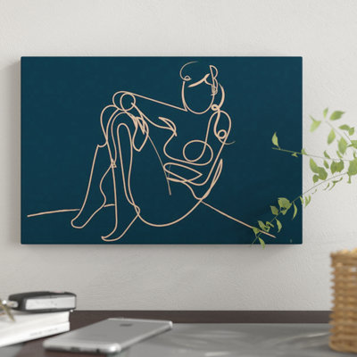 «Teal Nude», reproduction sur toile