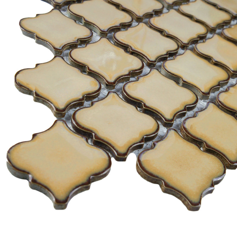 Hudson Tangier 2" x 2" Porcelain Grid Mosaic Wall & Floor Tile, Café