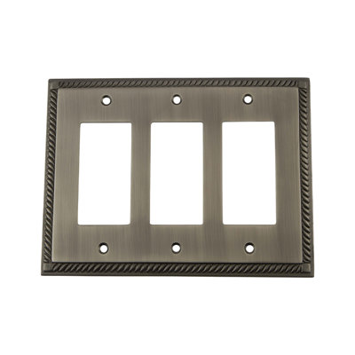 Rope 3-Gang Rocker Wall Plate