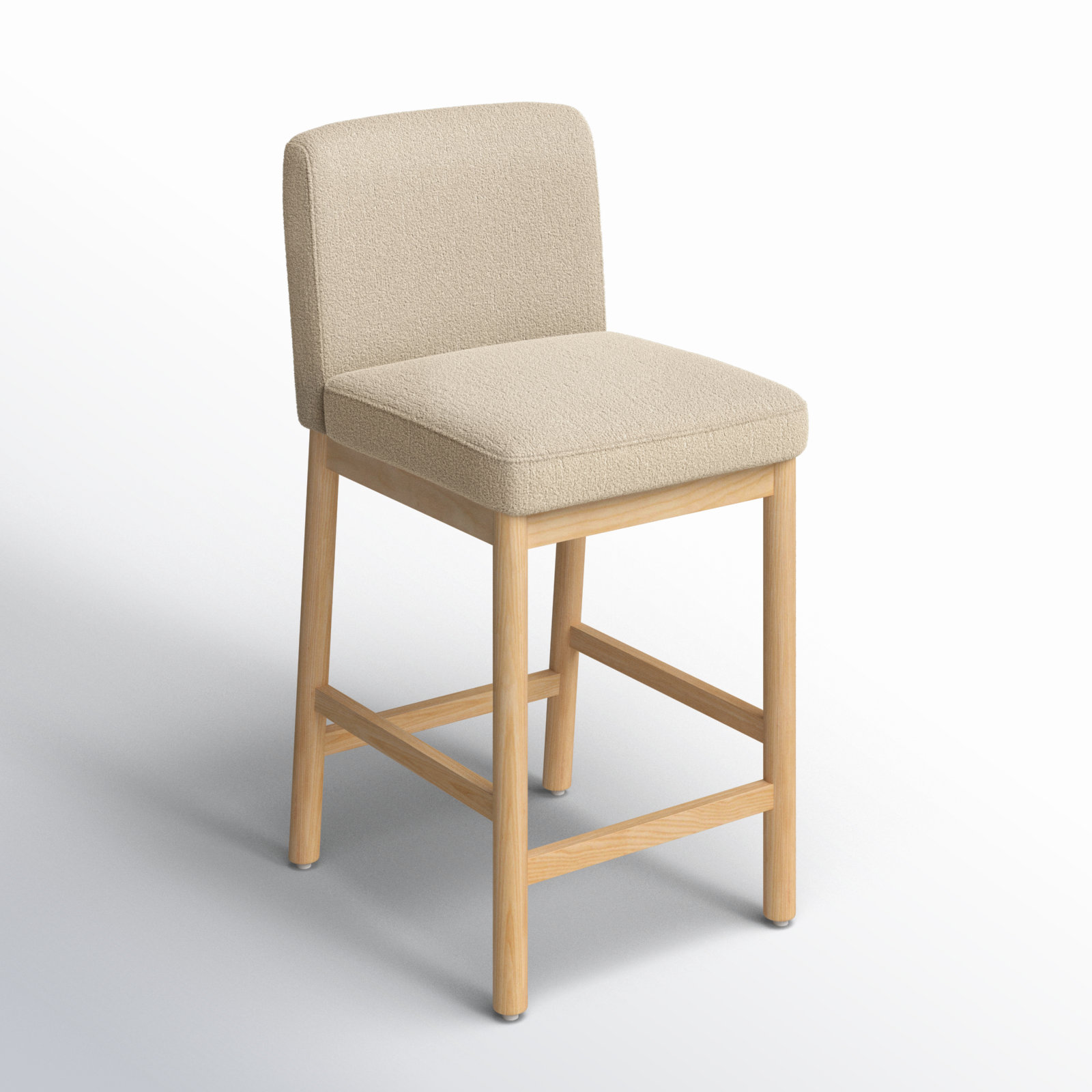 Connie Boucle Counter Stool, Oatmeal