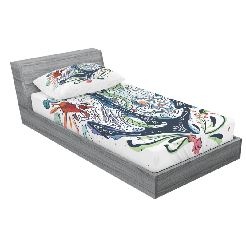 Microfiber Sheet Set, Twin Sheet Set with Fitted Sheet