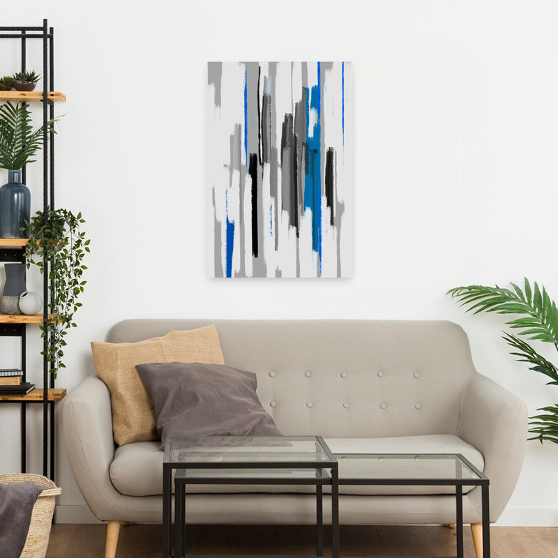 Panthère I, art mural contemporain abstrait, H 24 po x l 16 po