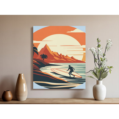 Craddock 1 Piece Wrapped Canvas Wall Art Set