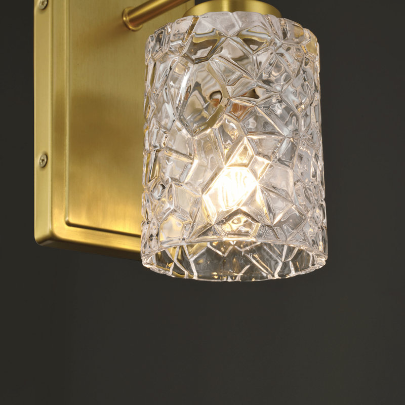 Berlta 1 - Light Dimmable Steel Armed Sconce, Gold