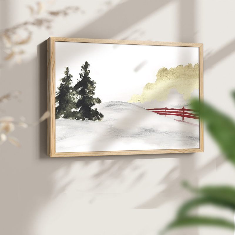 «Chirstmas Art» - Impression encadrée, Naturel, H 16 po x l 20 po