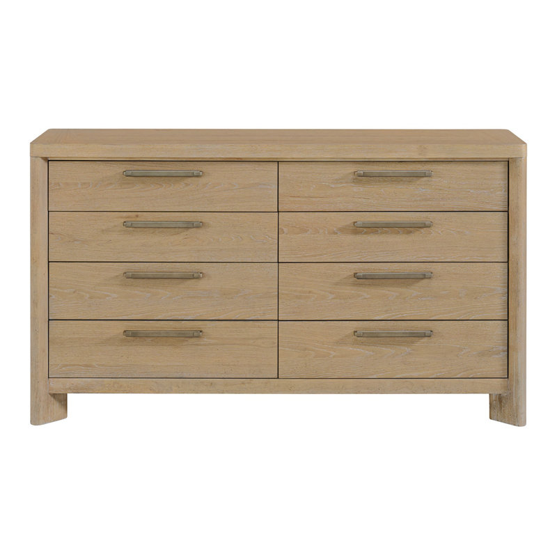 Commode 8 tiroirs brun clair