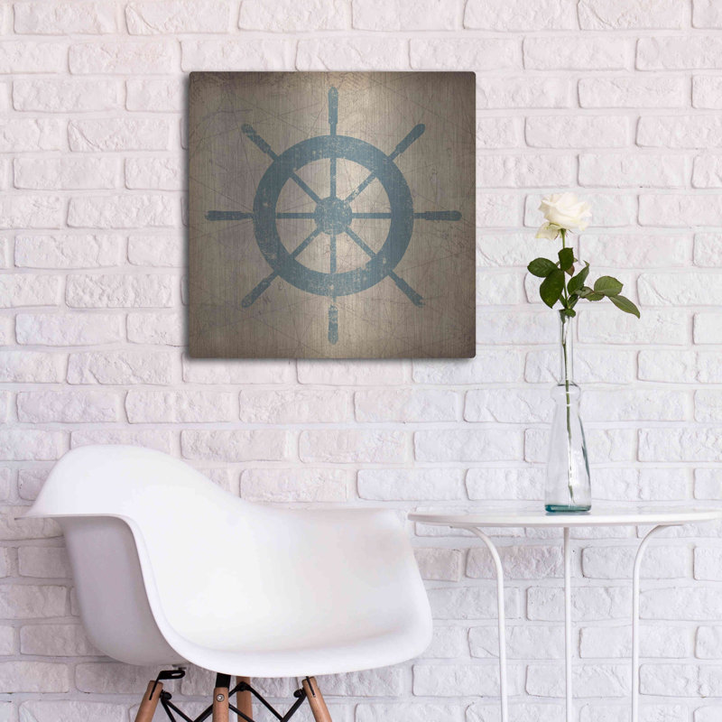 «Nautical Shipwheel» par Ryan Fowler, H 24 po x l 24 po