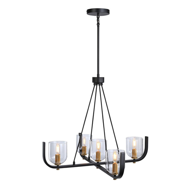 Lustre Kroth, Noir / Laiton