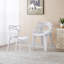 Ensemble de 4 chaises de salle à manger contemporaines en plastique transparent au design unique-798792310-798792304-798792307