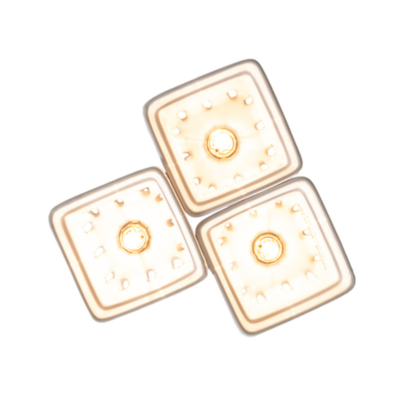 3 - Light Pendant, White/Coral