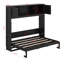 Lit escamotable double avec armoires de rangement