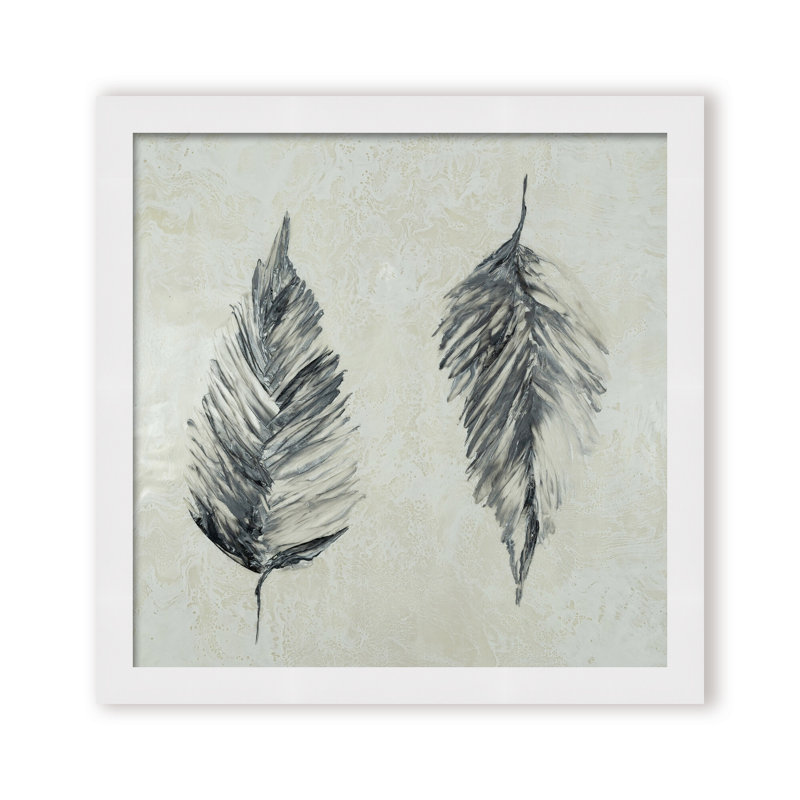 Nature Inspired "Silver Foliage" Canvas Wall Art By , 12" H x 12" W x 2.375" D, Framed Canvas, White