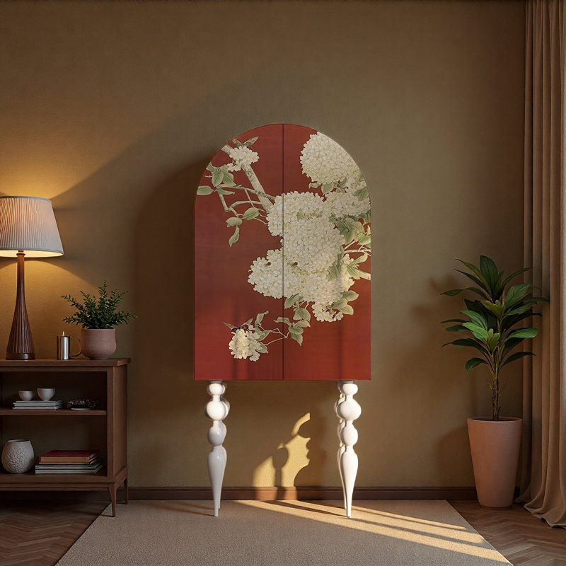 Armoire de rangement Vintage, Ivoire blanc
