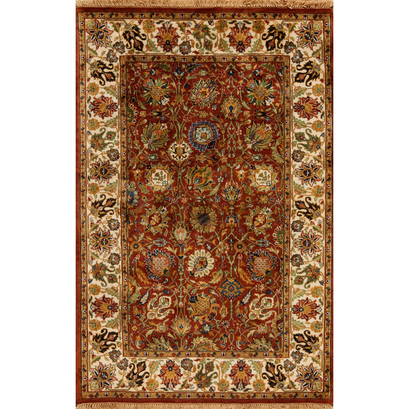 Kingdom Hand Knotted Wool Area Rug, Sample 2' x 3'