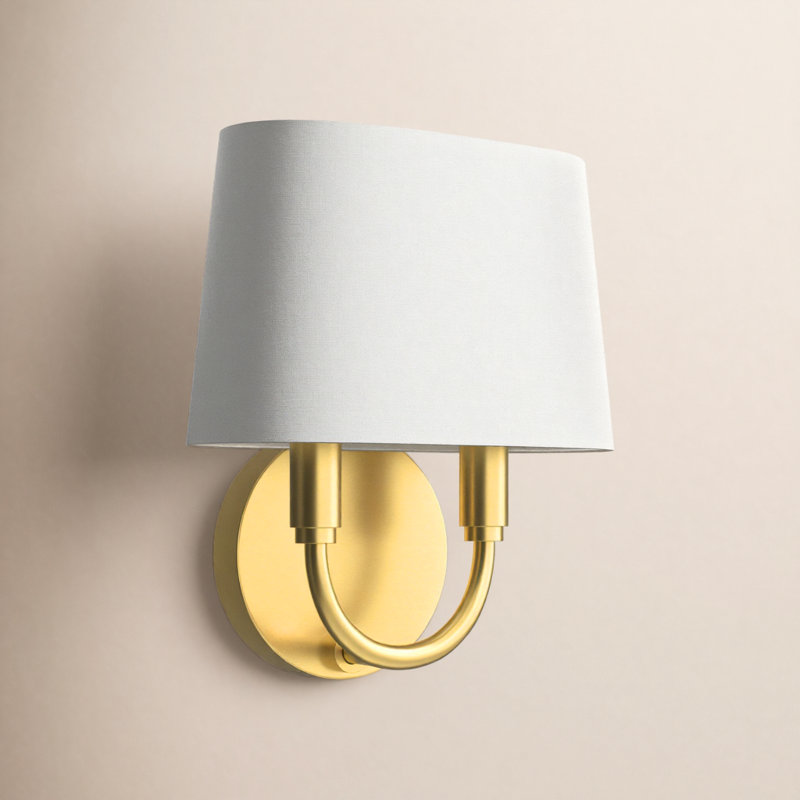 Larissa Bastian 2 - Light Dimmable Armed Sconce, Aged Brass