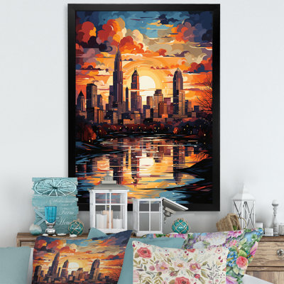 «Lashandra City Charlotte Collage I», reproduction sur toile