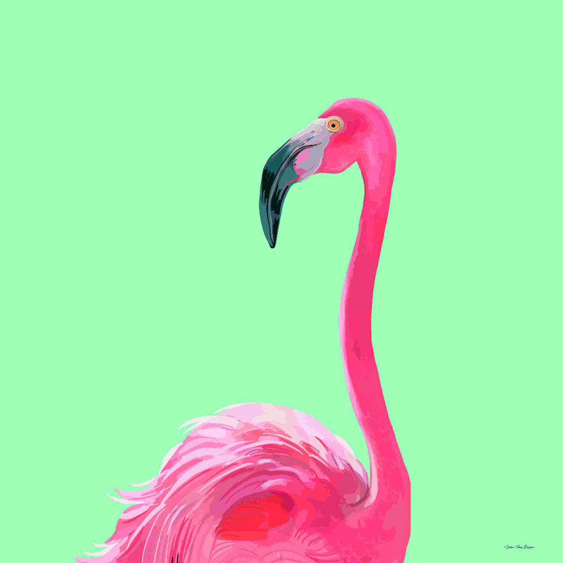 Flamant rose 2884335, H 36 po x l 36 po