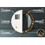 Huldar Glass Flat Wall Mirror