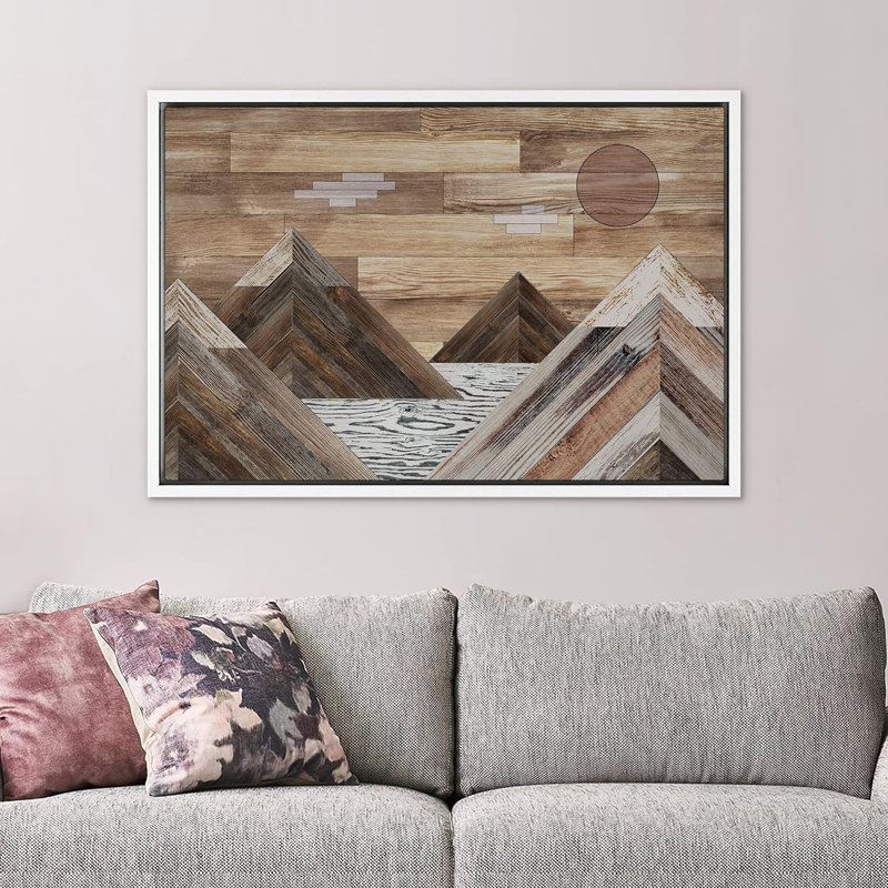 Océan Western Decor, H 24 po x l 36 po x P 1,5 po, Blanc