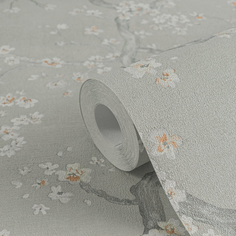 Galerie Horizon Cherry Blossom Wallpaper, Green