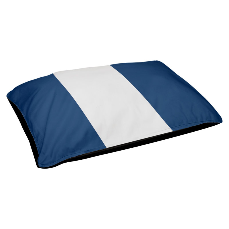 Oreiller Houston Houston, Moyen (L 30 po x l 40 po), Bleu marine / gris / bleu marine