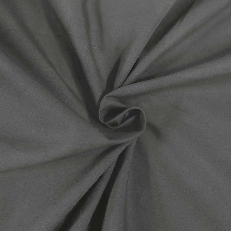 Gray Queen Cotton Percale Deep Pocket Sheet Set