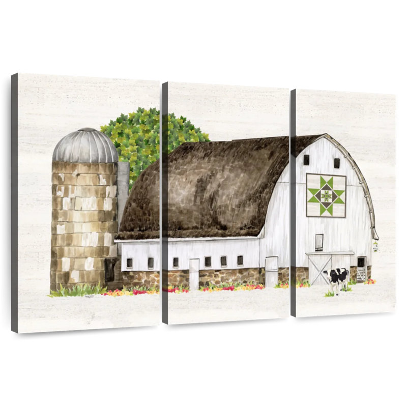Courtepointe Lilie Spring and Summer Barn IV, H 32 po x l 50 po