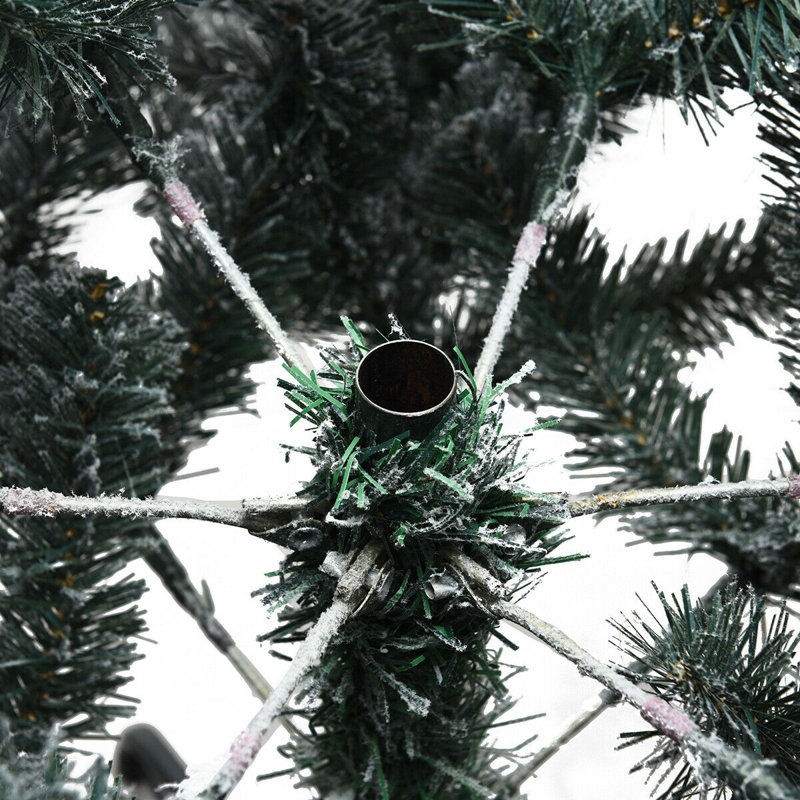 Arbre de Noël artificiel pin blanc, H 6 pi