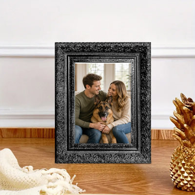 Cadre photo polyvalent 1 pièce 5 "x 7" noir pour décor de tablette