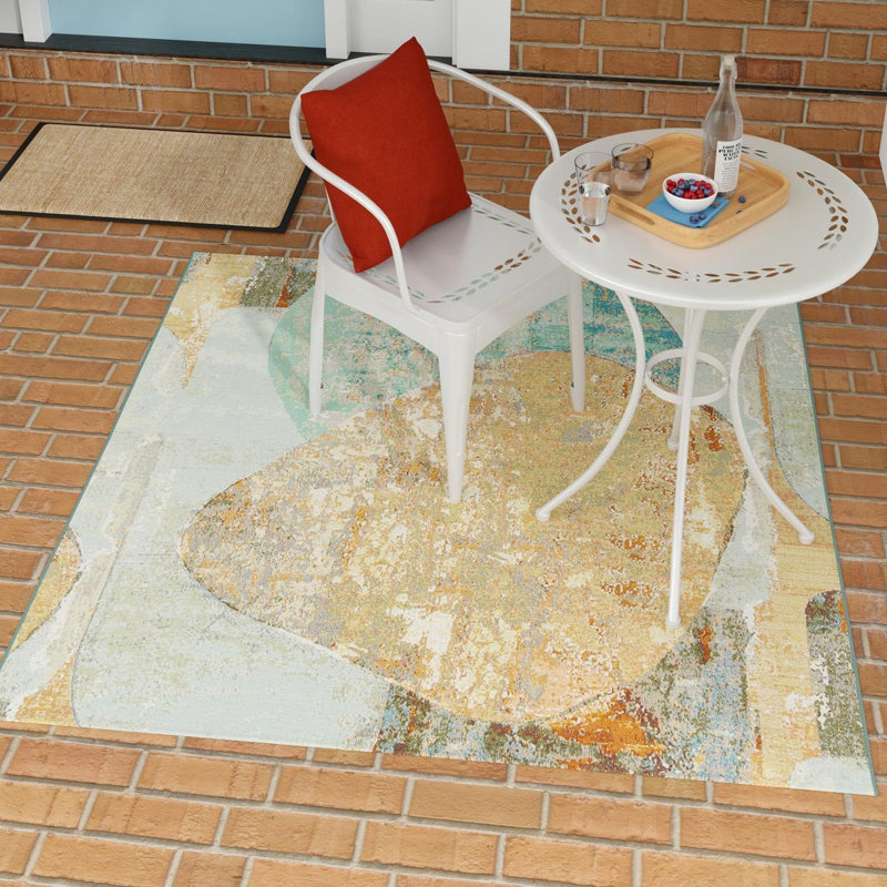 Keazia Indoor/Outdoor Area Rug, Square 10'
