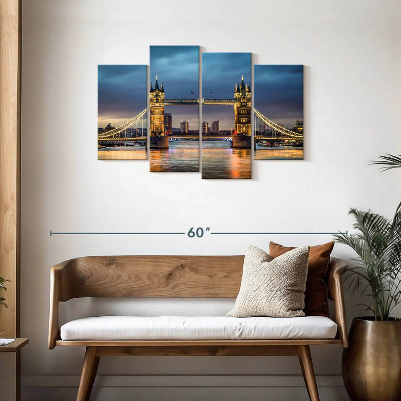 Lilie Bright Tower Bridge, H 27 po x l 43 po