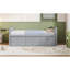 Lit de jour pleine grandeur avec lit gigogne simple et tiroirs, pleine grandeur, gris-1782352929