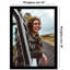 Cadre pour affiche - Cadre photo en bois avec passe-partout et housse en plexiglas-128489102