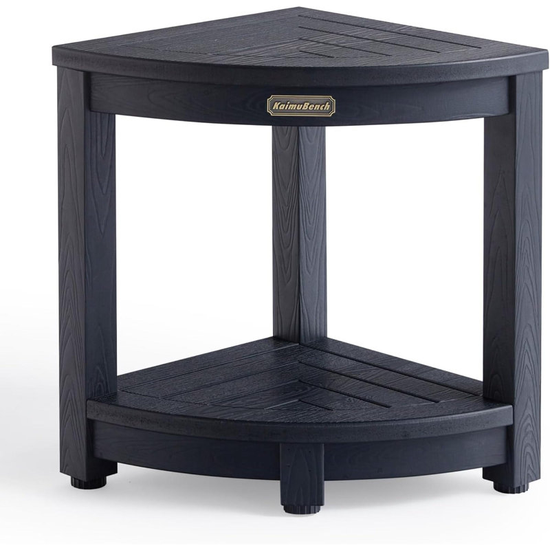 13'' W Shower Bench, Black