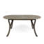 Table de salle à manger en bois 70 po - Patio moderne fini gris