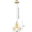 Burwell 1 - Light Gold Geometric Pendant