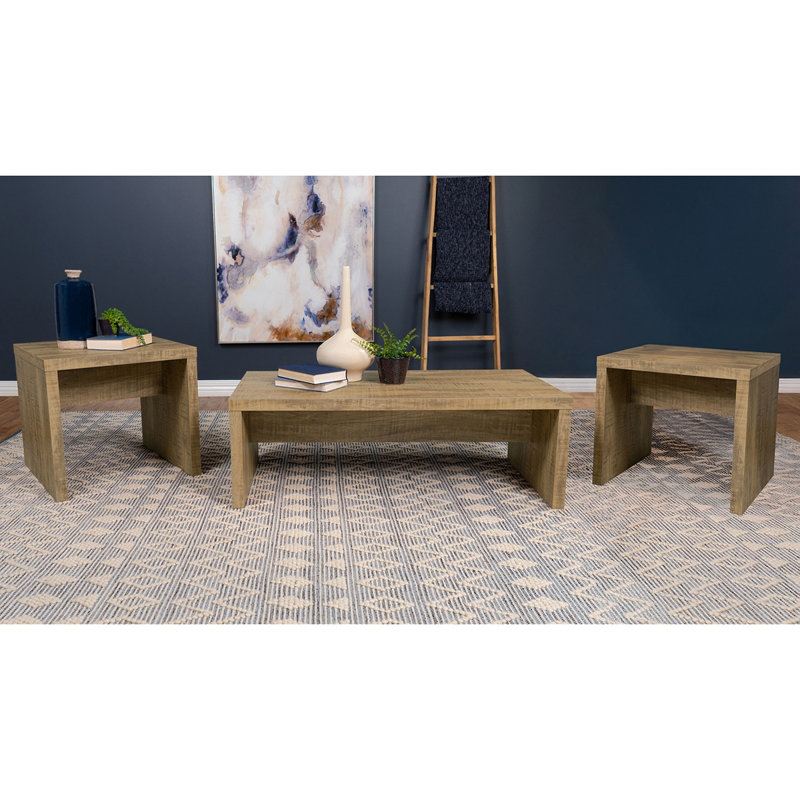 Ensemble de table basse et de table de bout 3 pièces Brianna Mango